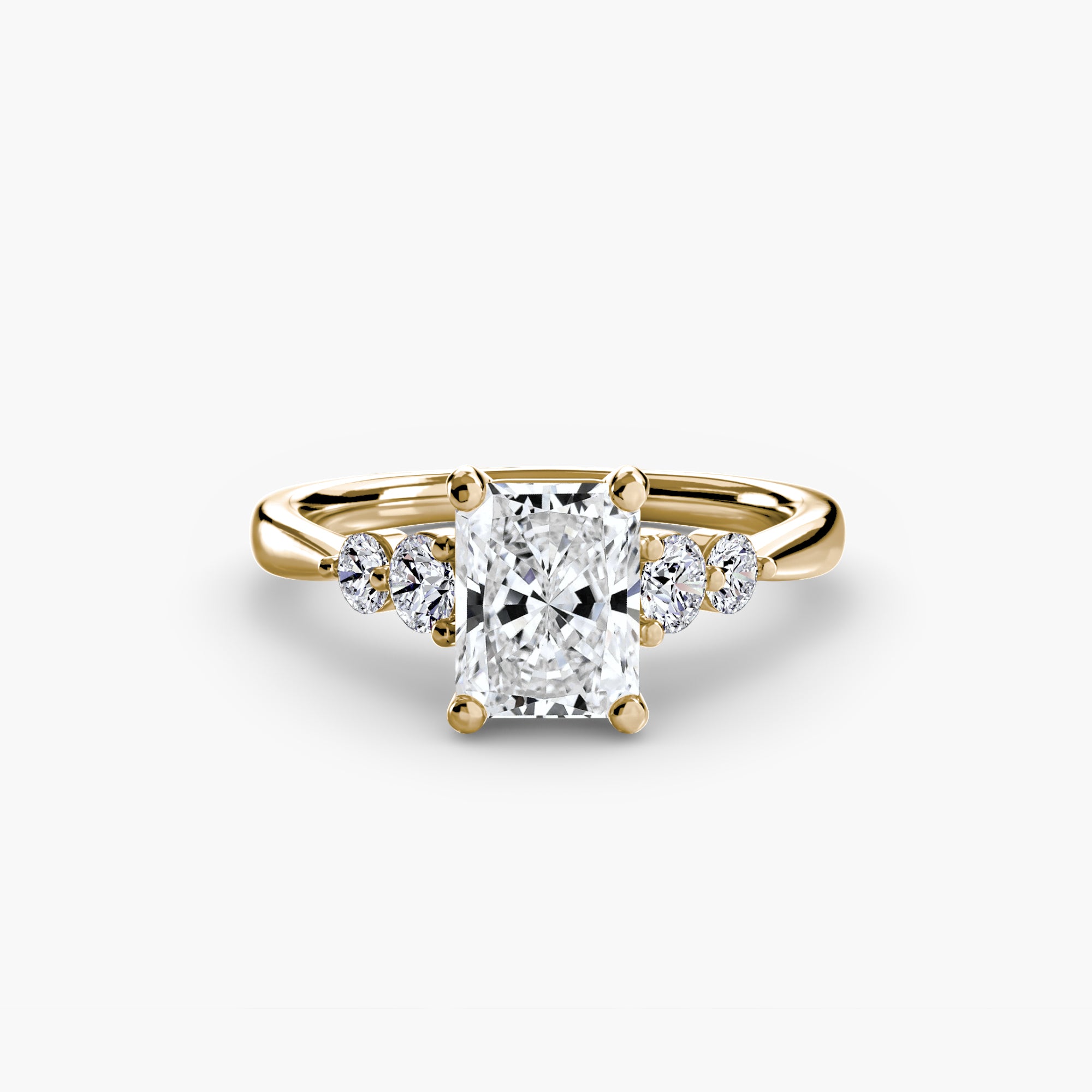 Inel de logodna Solitaire with Side Accents II