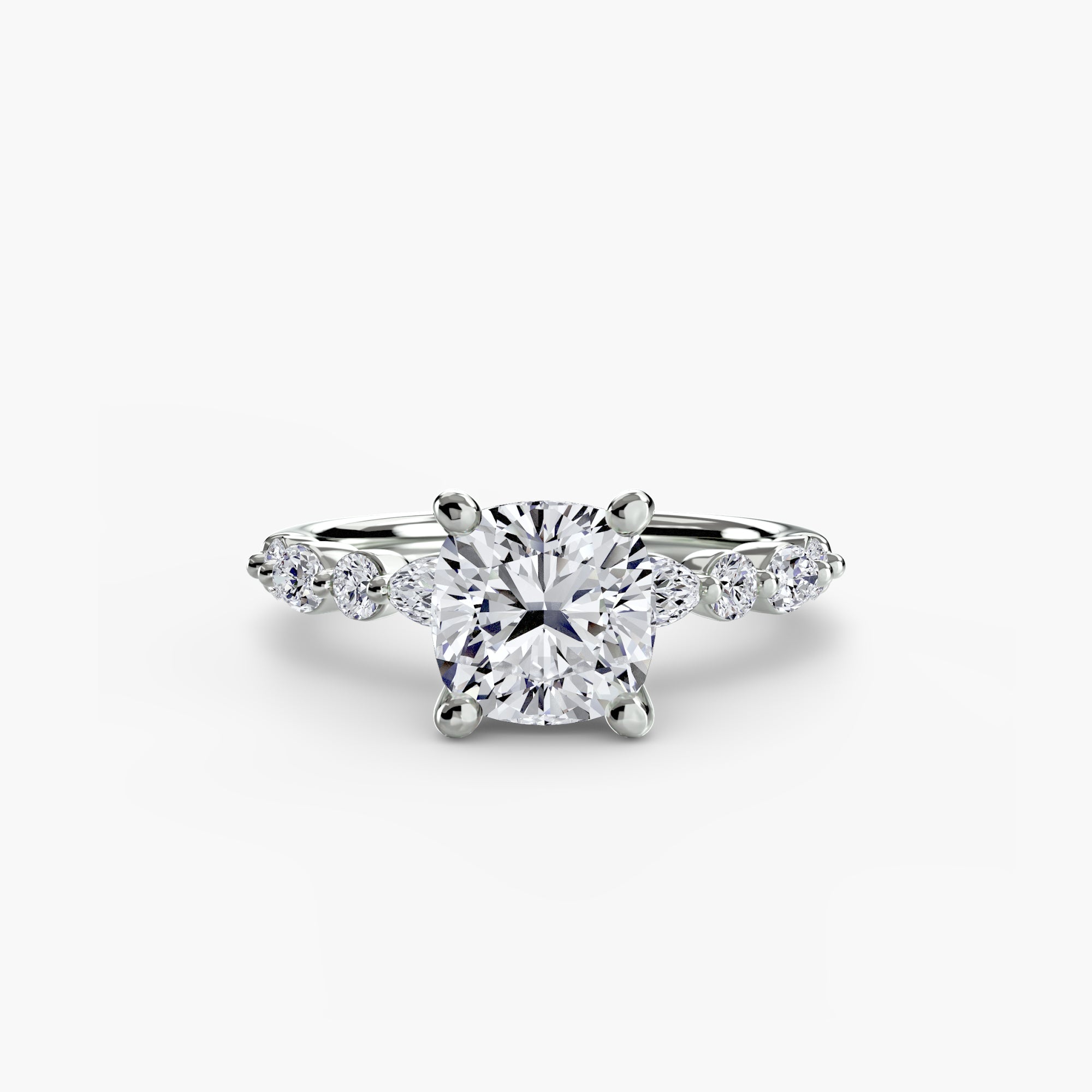 Inel de logodna Solitaire with Eternity Pavé II
