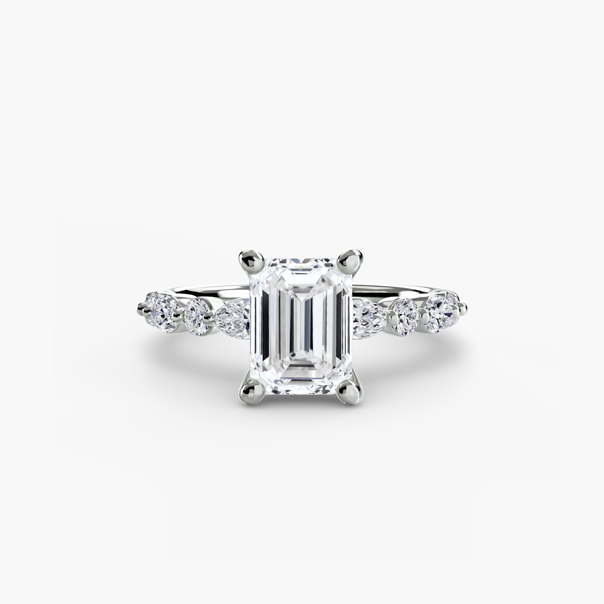 Inel de logodna Solitaire with Eternity Pavé II
