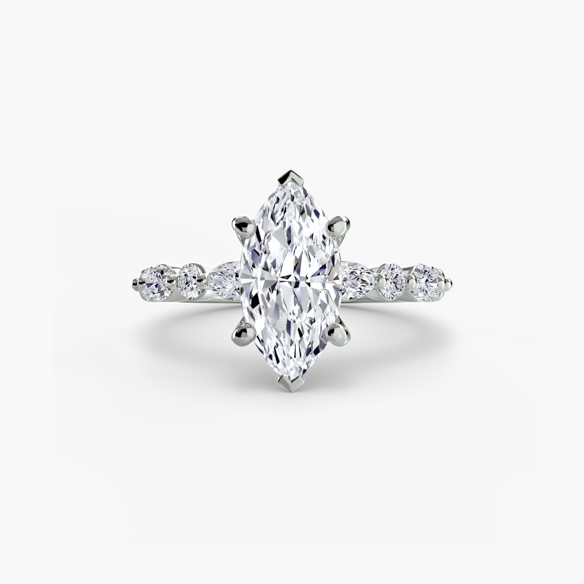 Inel de logodna Solitaire with Eternity Pavé II