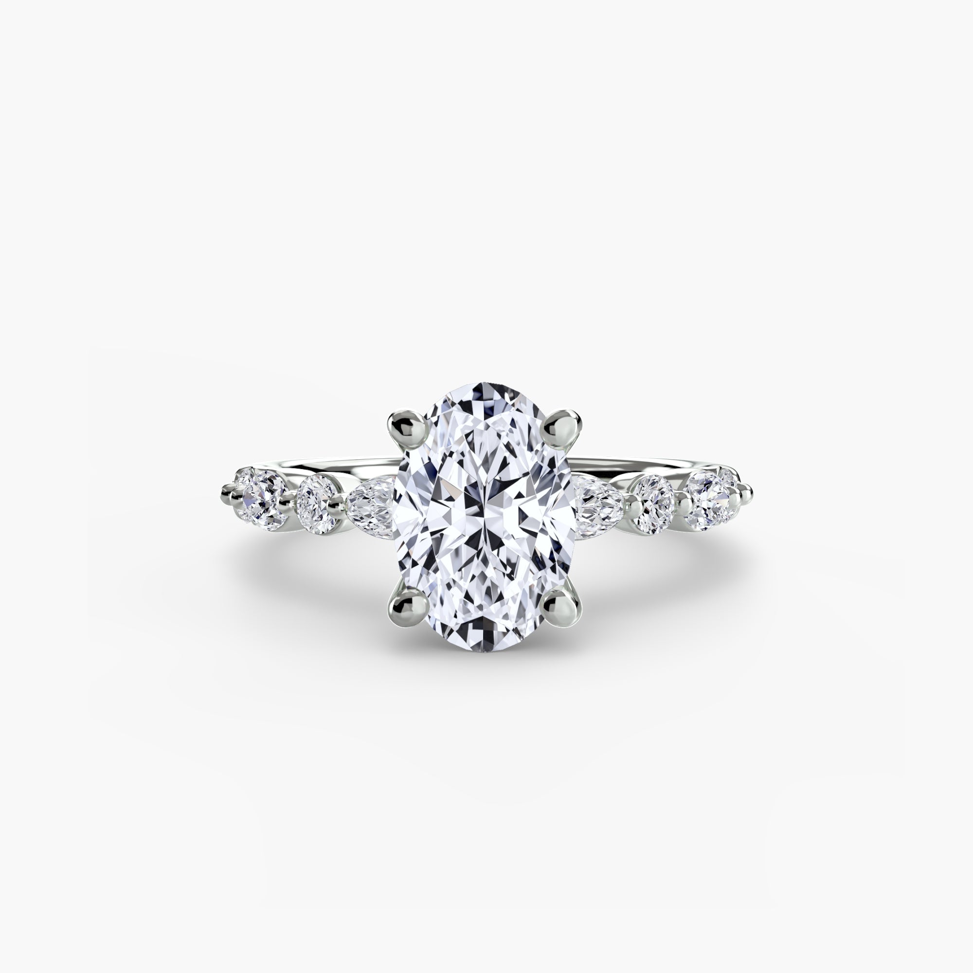 Inel de logodna Solitaire with Eternity Pavé II