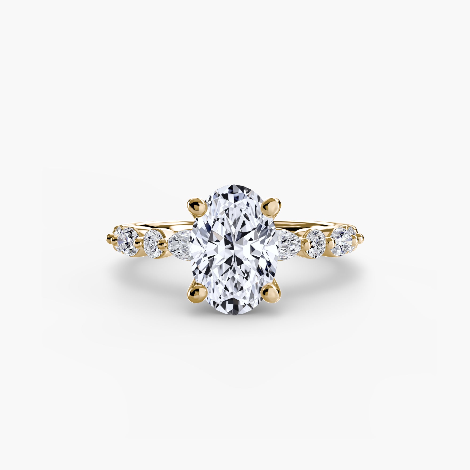 Inel de logodna Solitaire with Eternity Pavé II