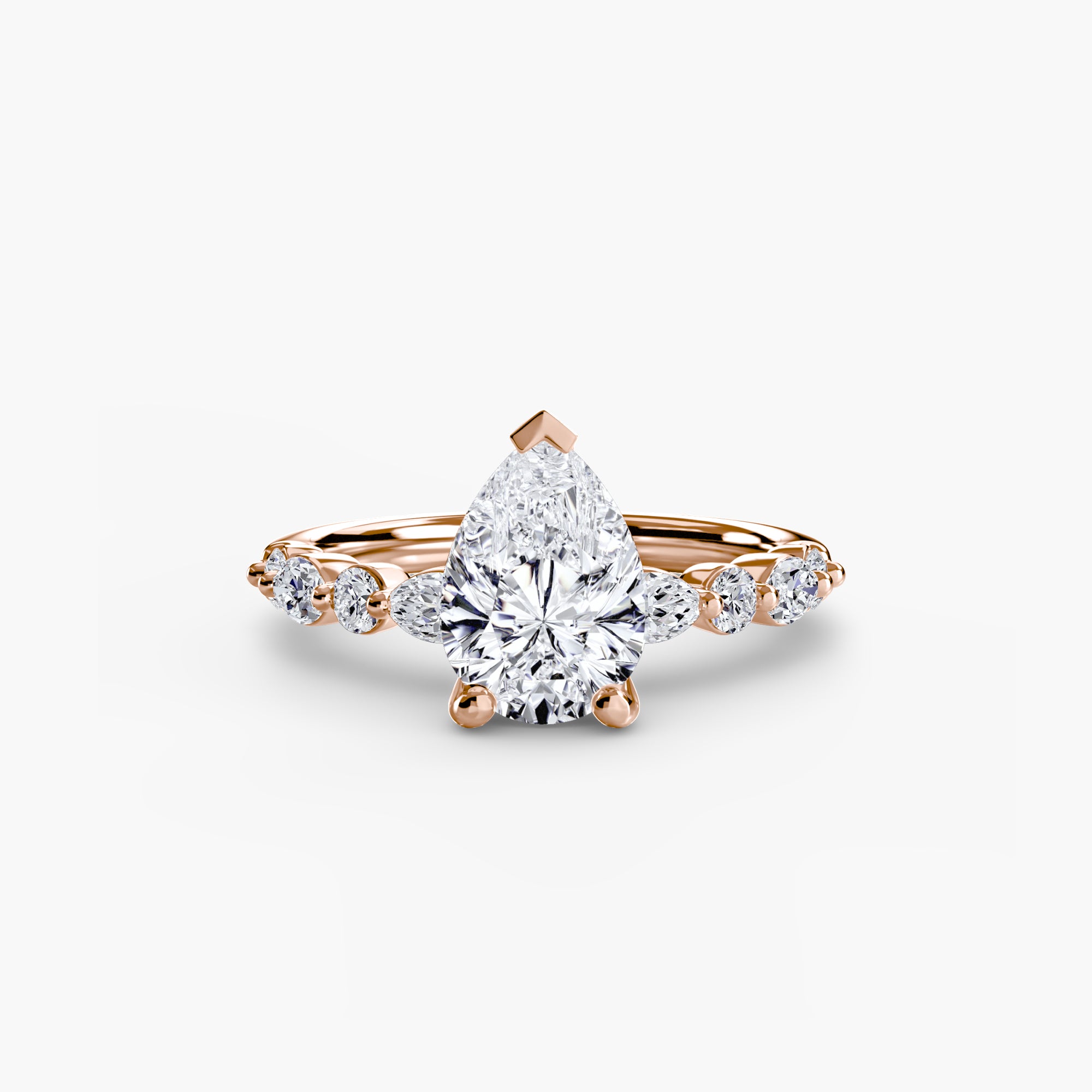 Inel de logodna Solitaire with Eternity Pavé II
