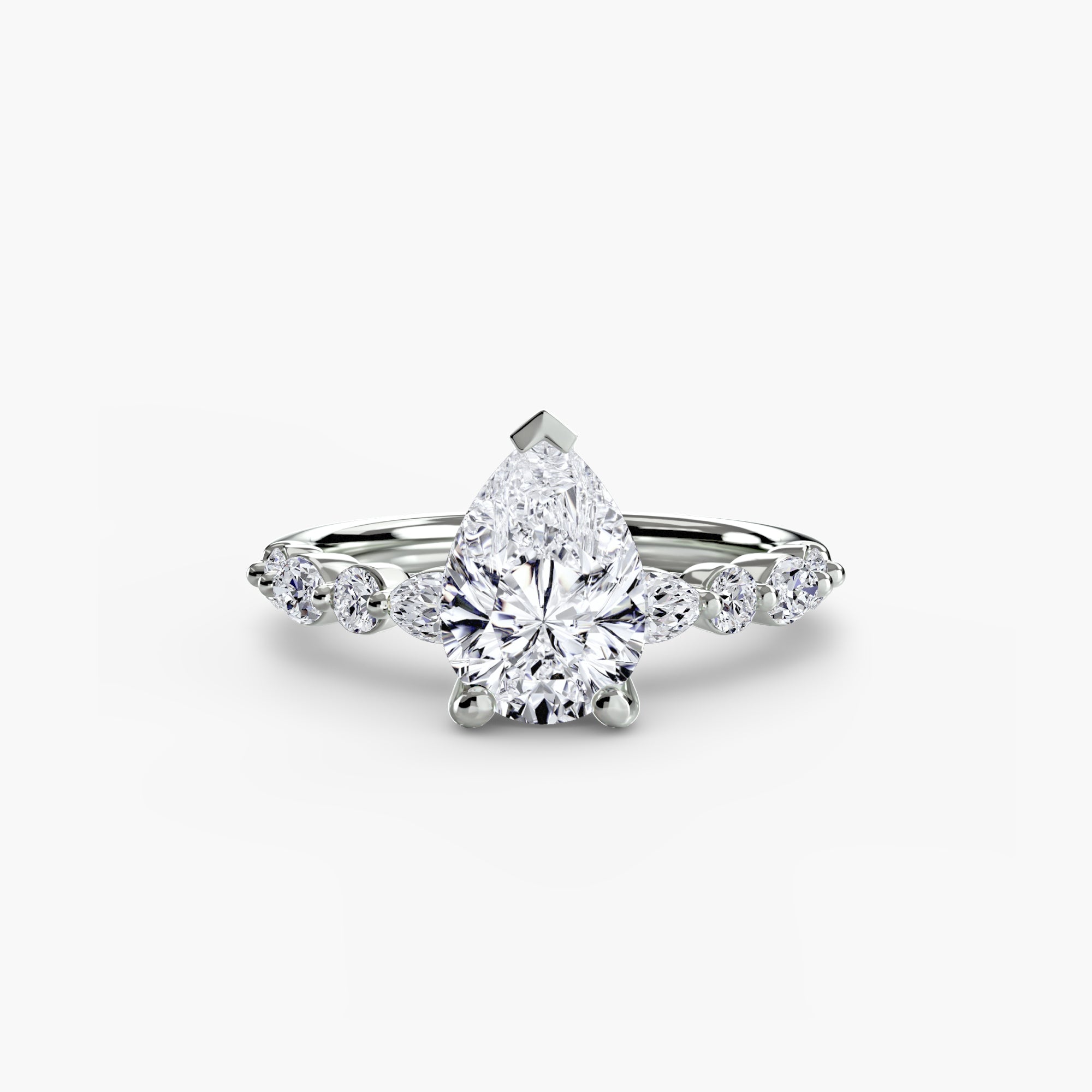 Inel de logodna Solitaire with Eternity Pavé II