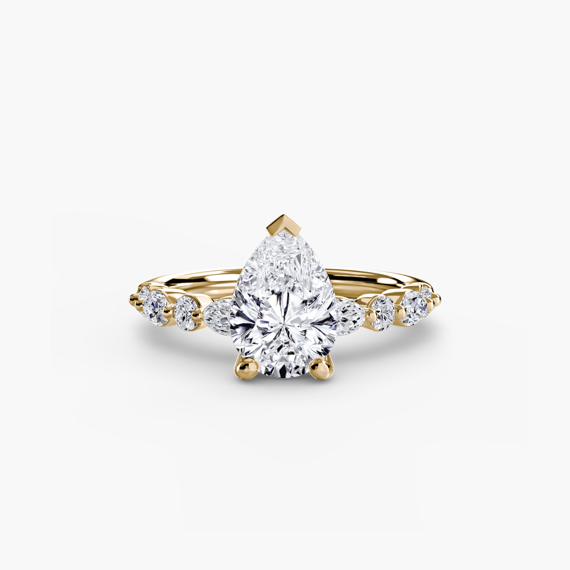 Inel de logodna Solitaire with Eternity Pavé II