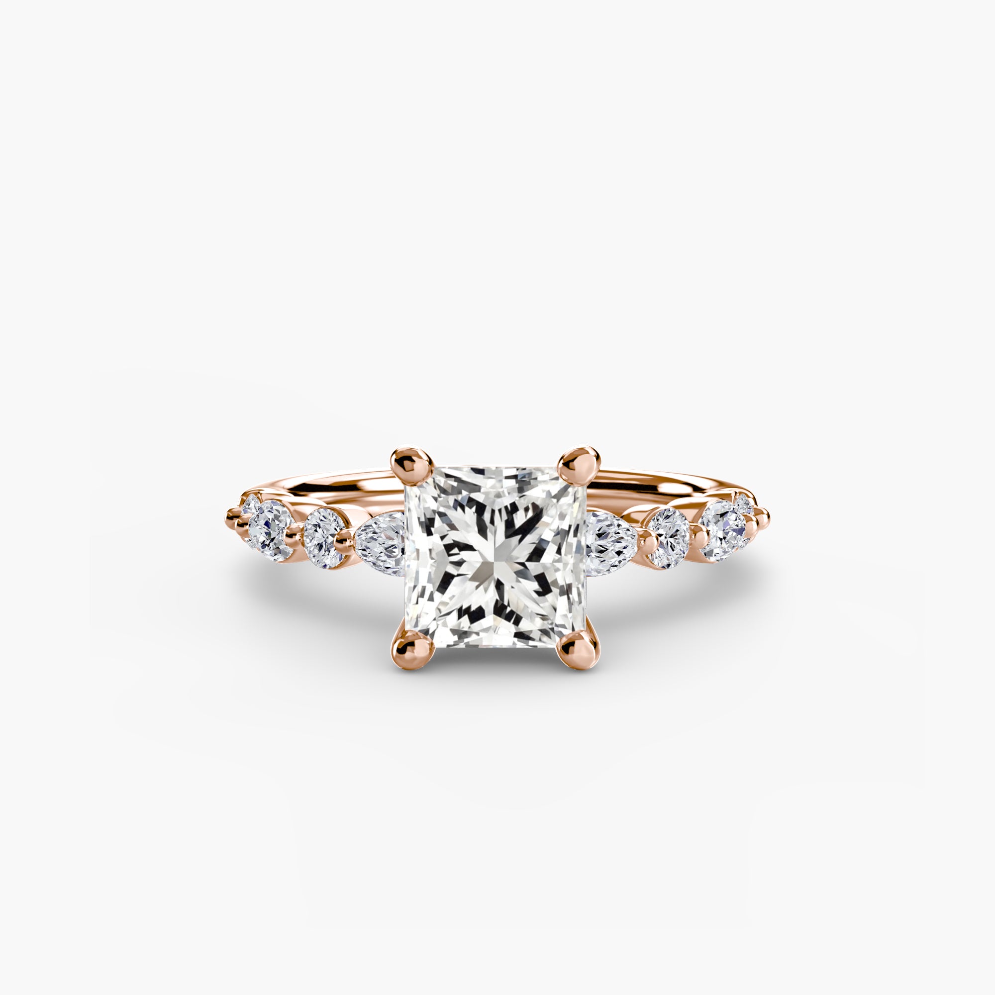 Inel de logodna Solitaire with Eternity Pavé II