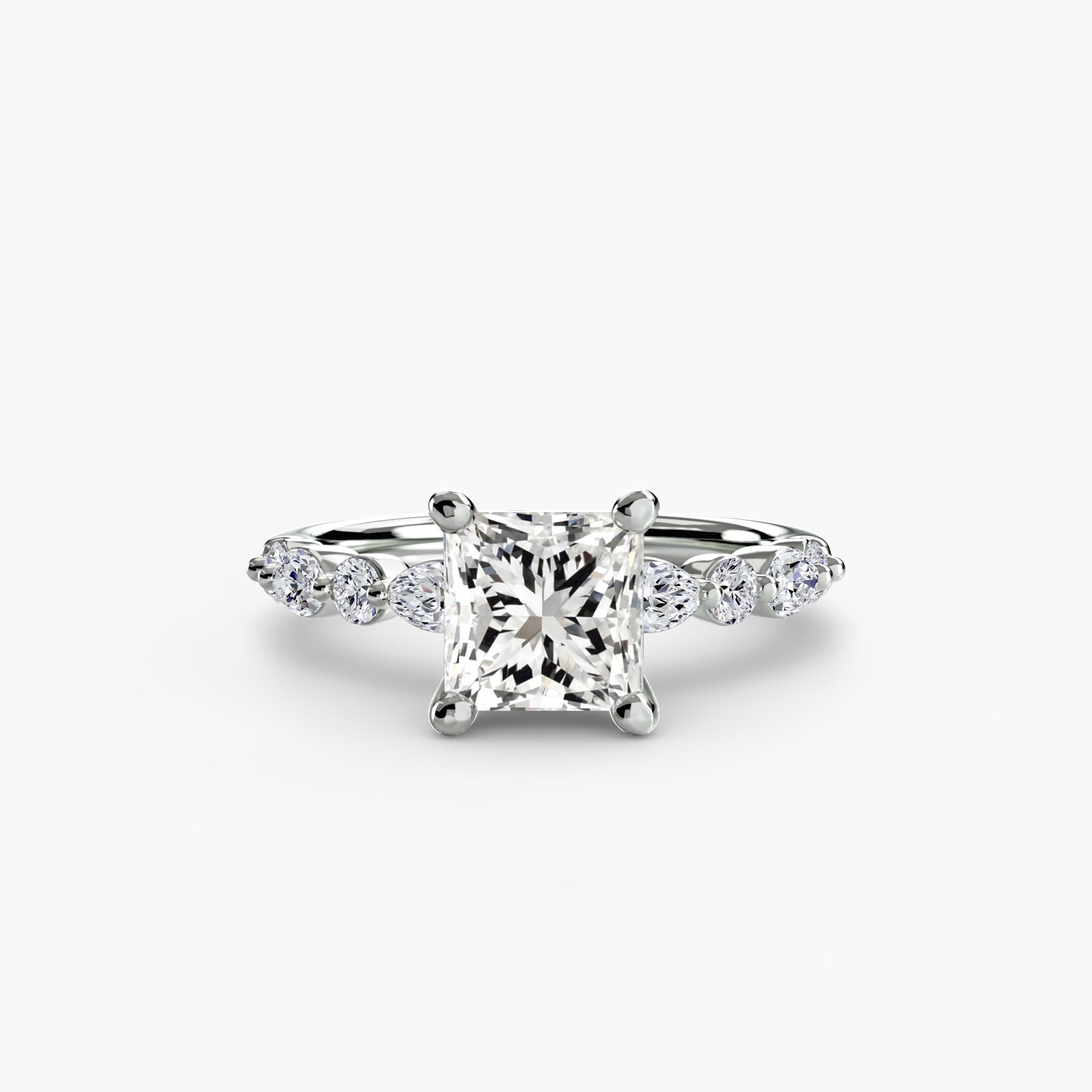 Inel de logodna Solitaire with Eternity Pavé II