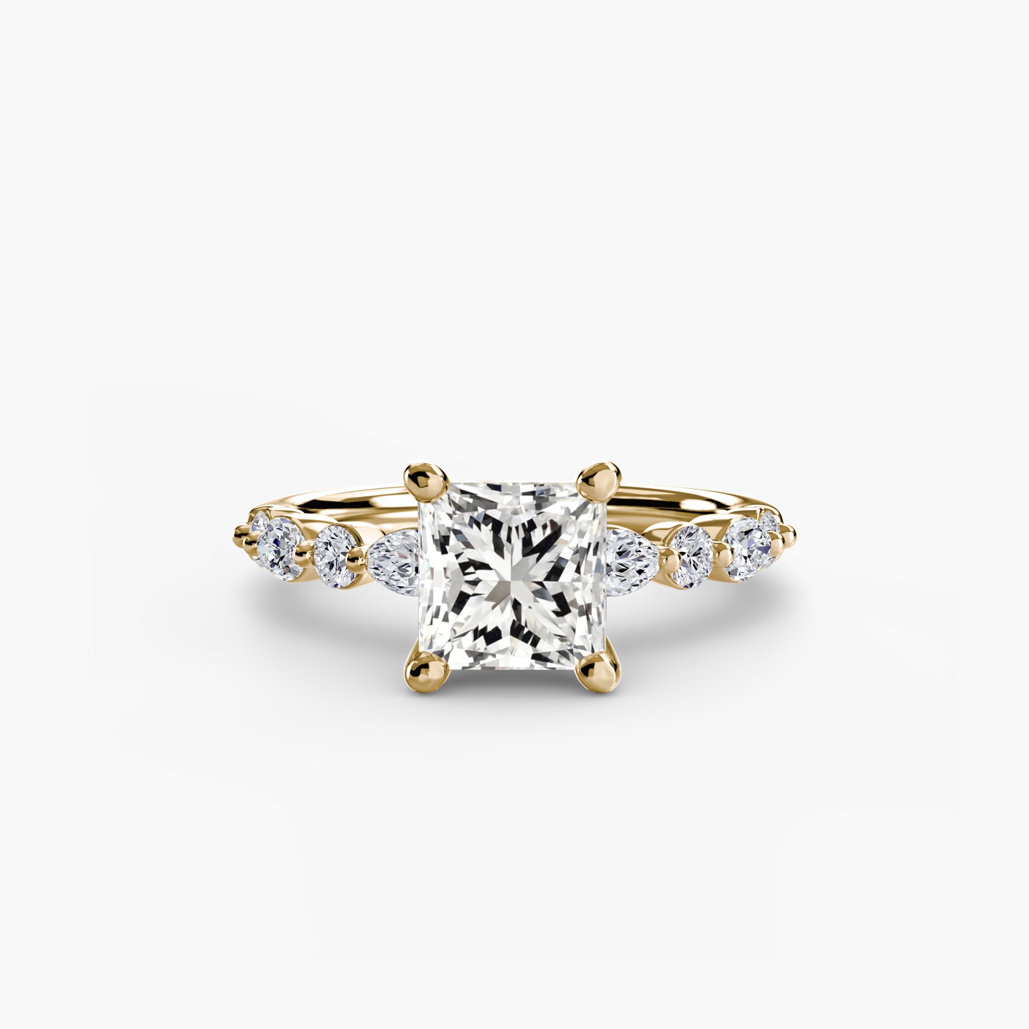 Inel de logodna Solitaire with Eternity Pavé II