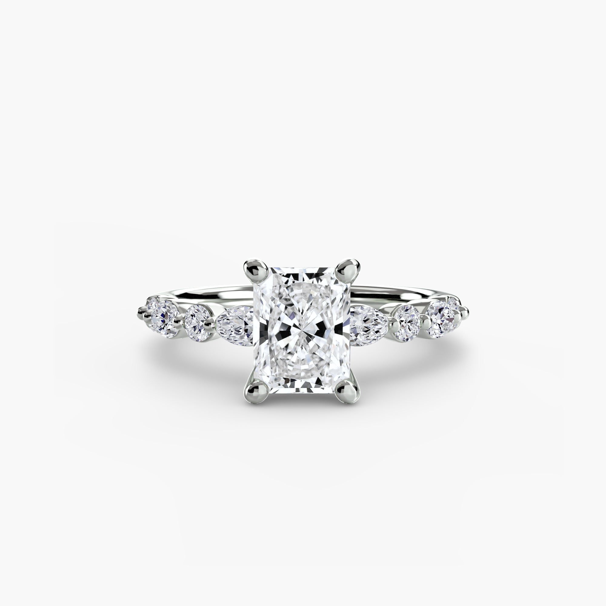 Inel de logodna Solitaire with Eternity Pavé II