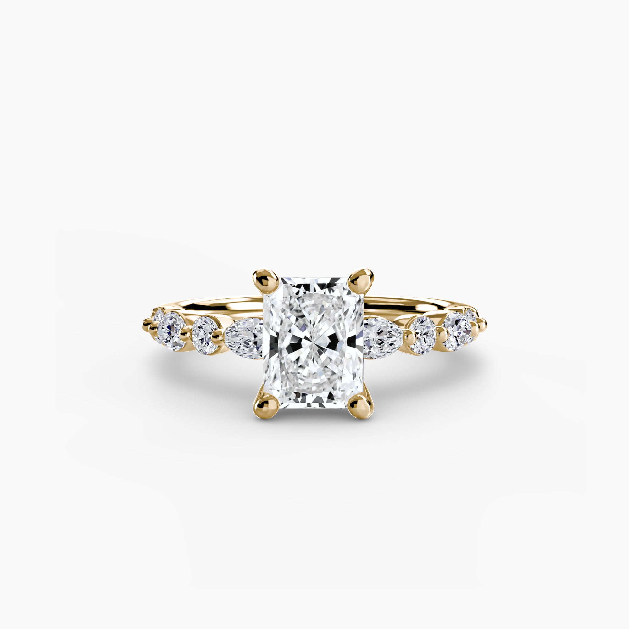 Inel de logodna Solitaire with Eternity Pavé II