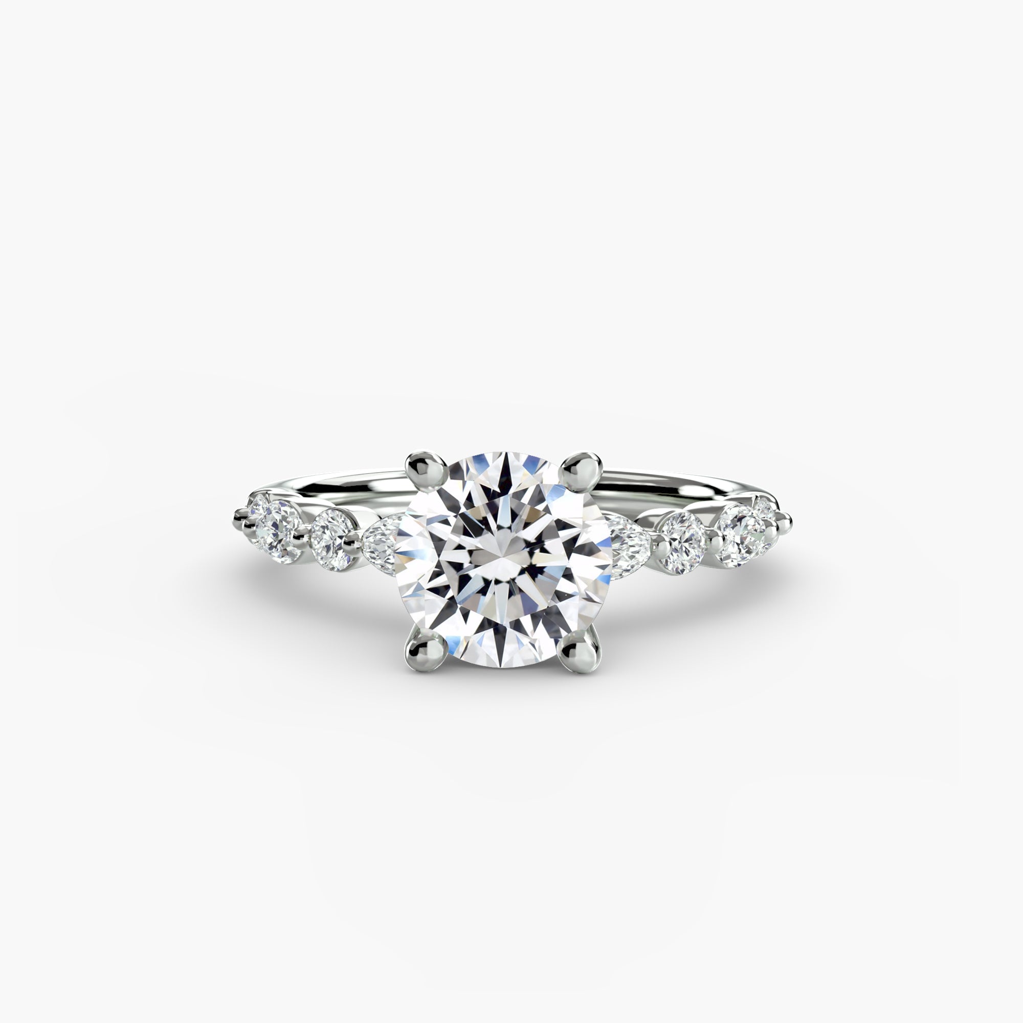 Inel de logodna Solitaire with Eternity Pavé II