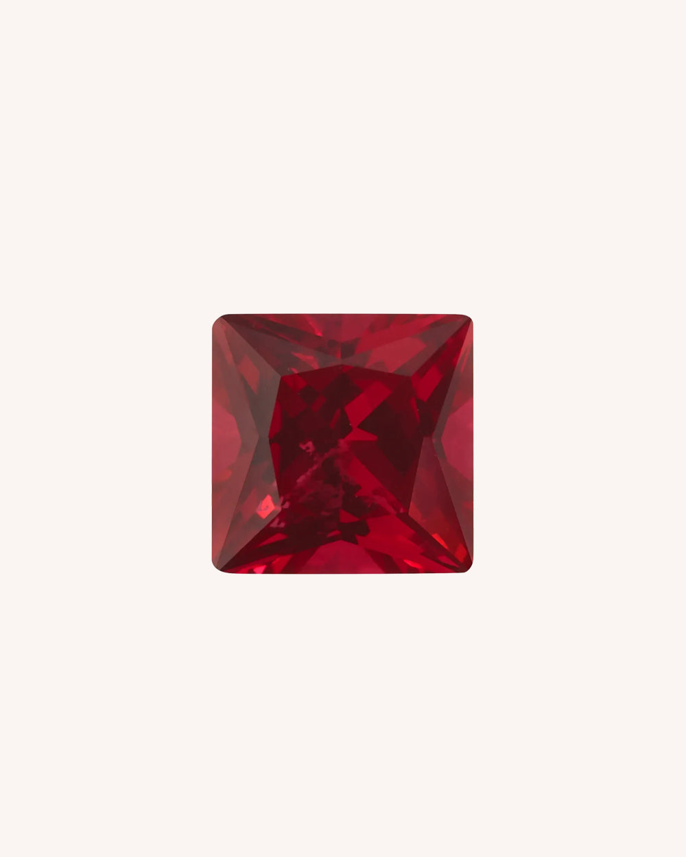 Rubin Lab-Grown, Patrat, 1.50 ct