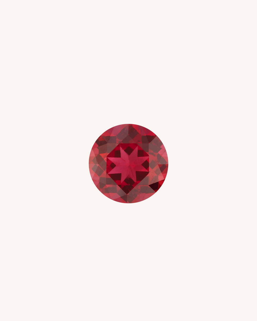 Rubin Lab-Grown, Rotund, 0.5 ct