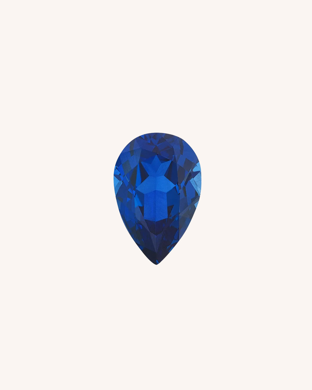 Safir Lab-Grown Albastru, Para, 0.5 ct