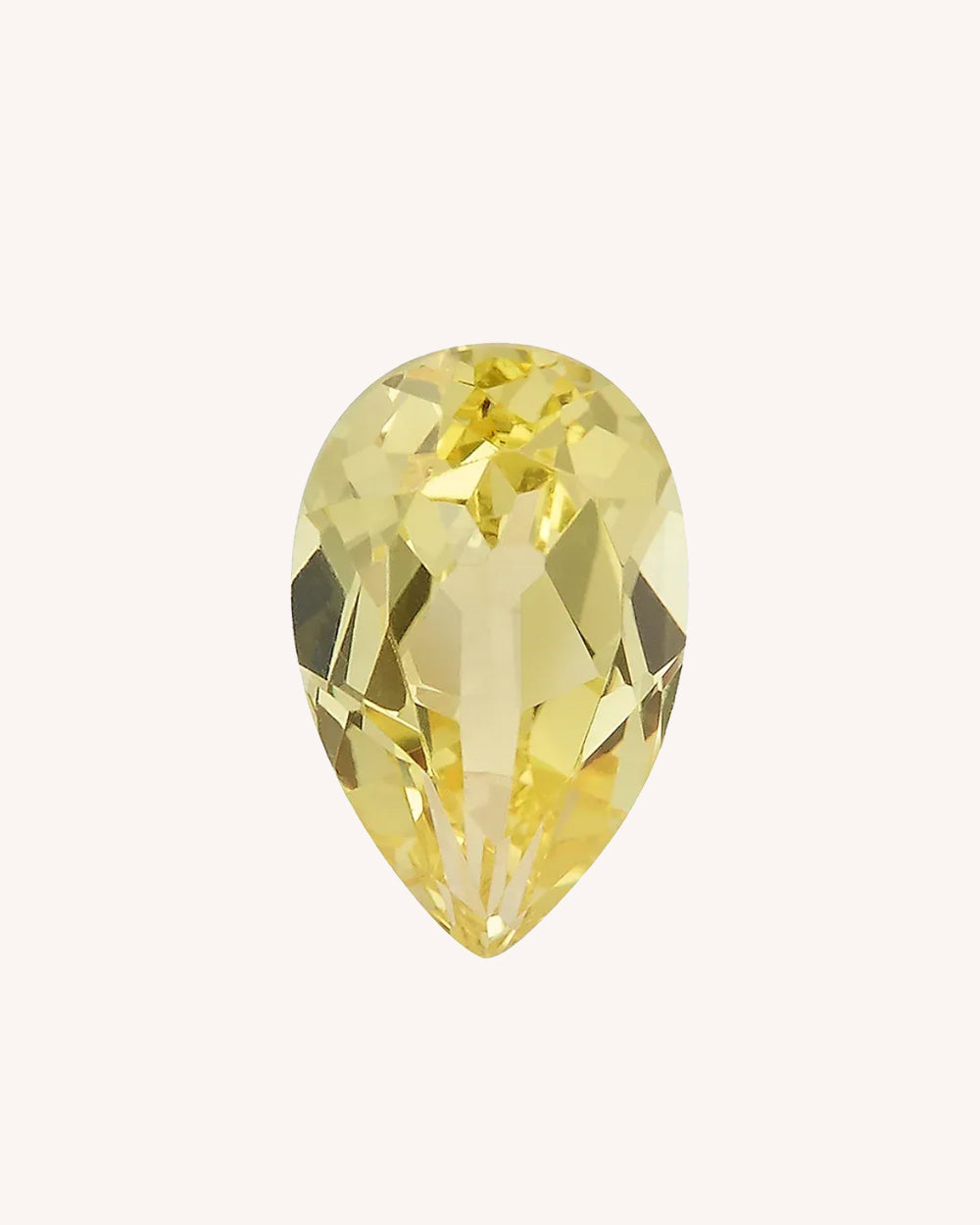 Safir Lab-Grown Galben, Para, 1.06 ct