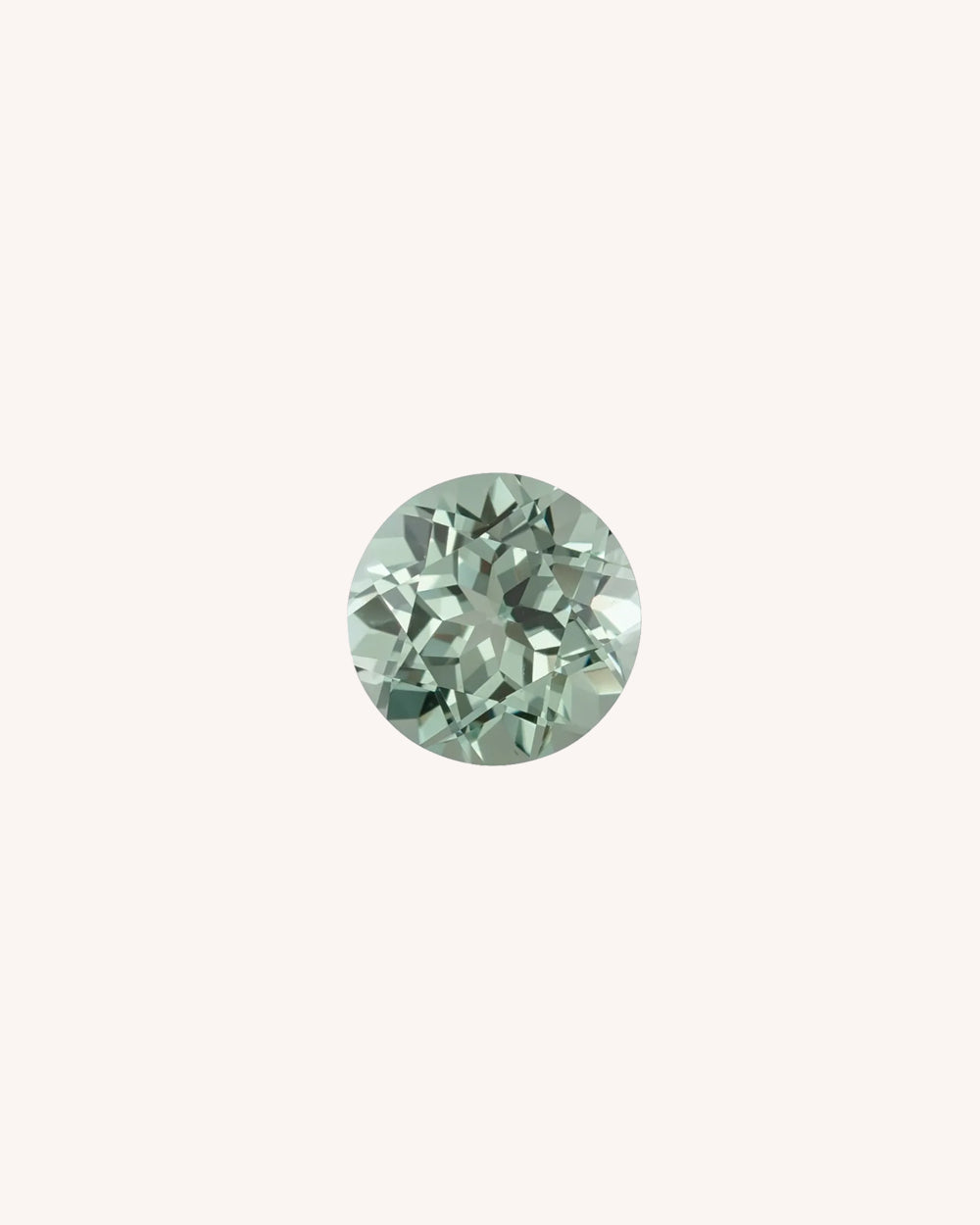 Safir Lab-Grown Verde, Rotund, 0.5 ct