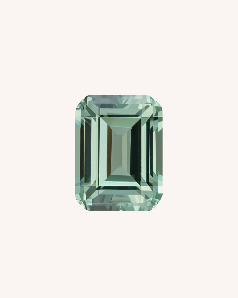 Safir Lab-Grown Verde, Octogon, 2.1 ct