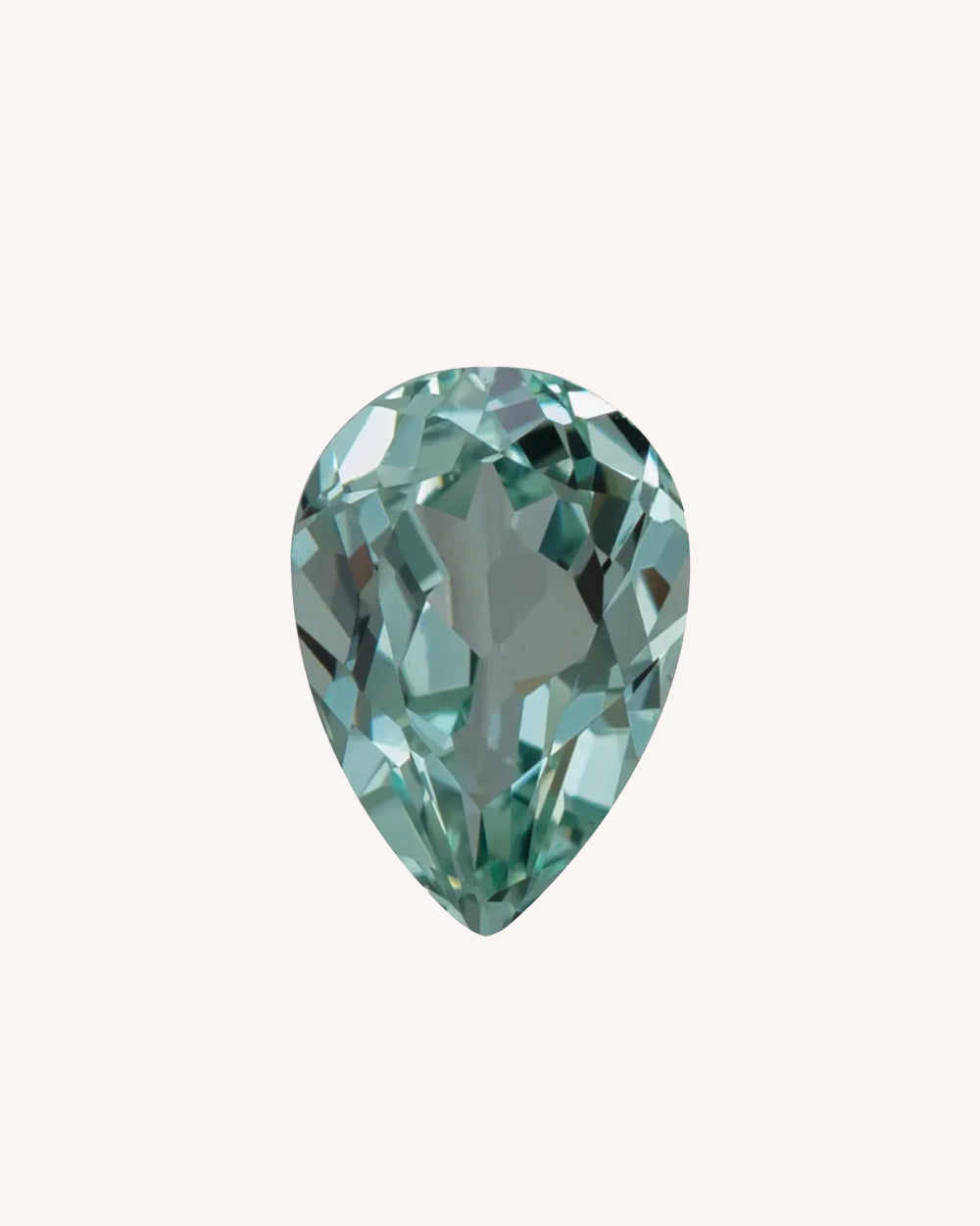 Safir Lab-Grown Verde, Para, 1.06 ct
