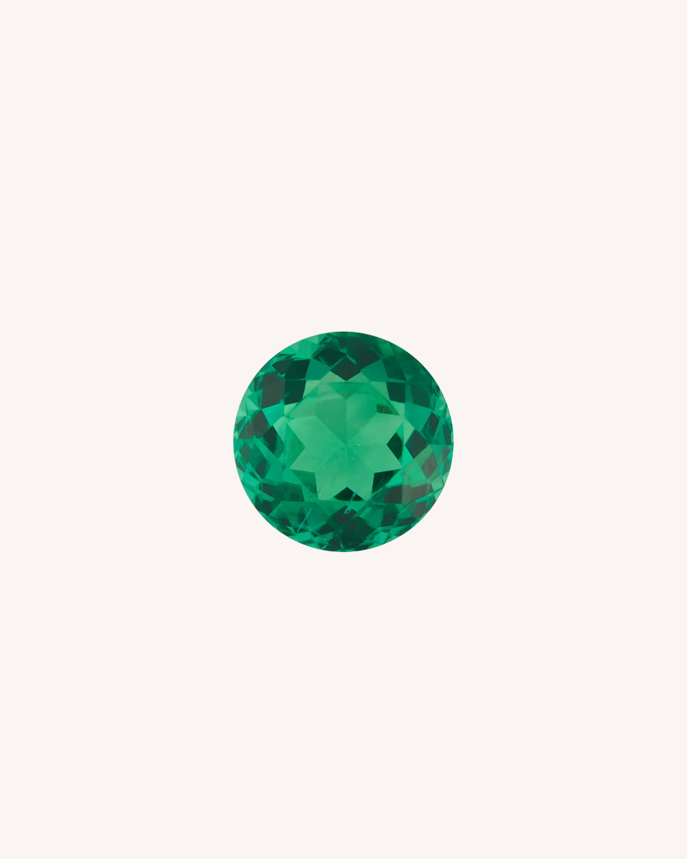 Smarald Lab-Grown, Rotund, 0.32 ct