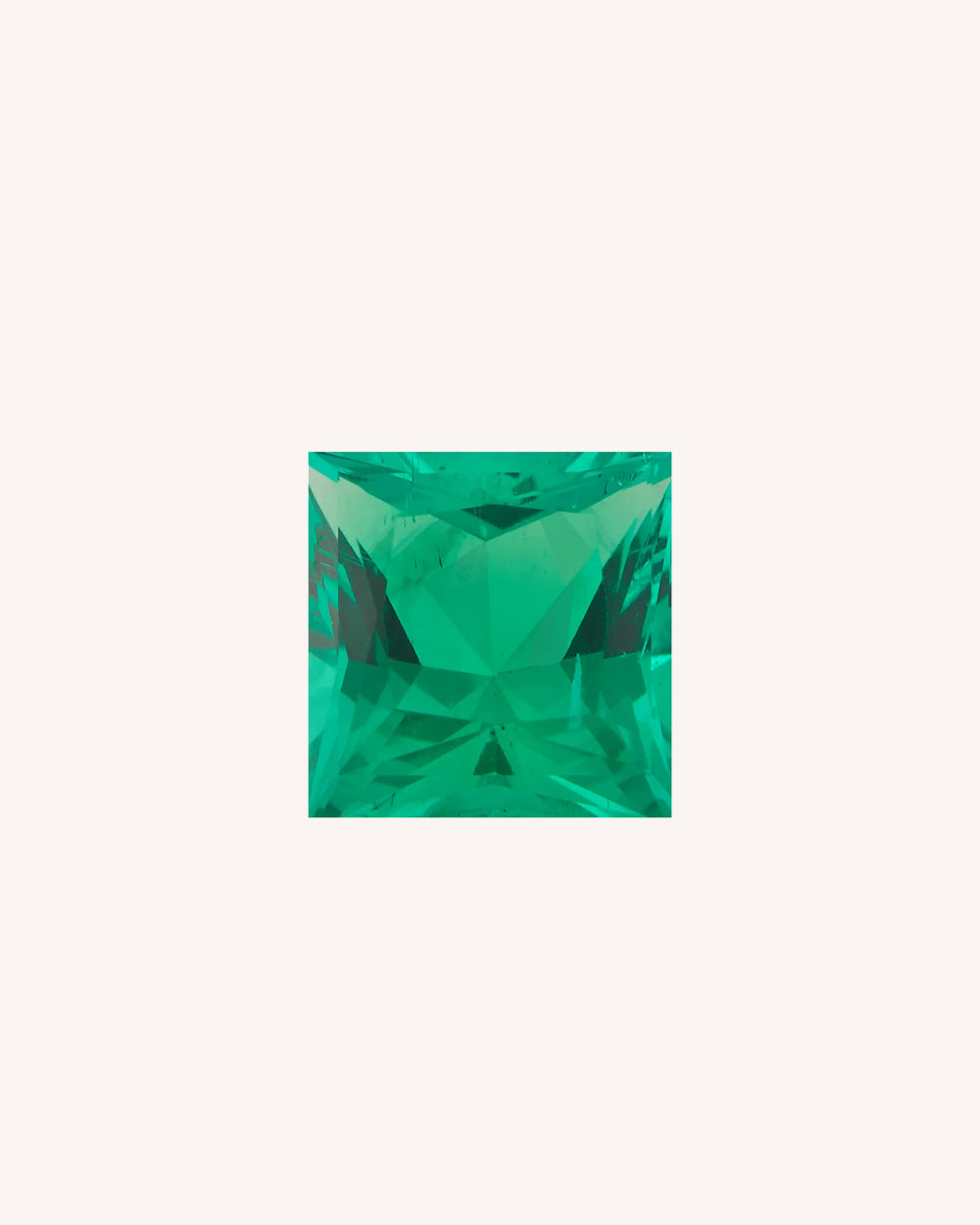 Smarald Lab-Grown, Patrat, 1.00 ct