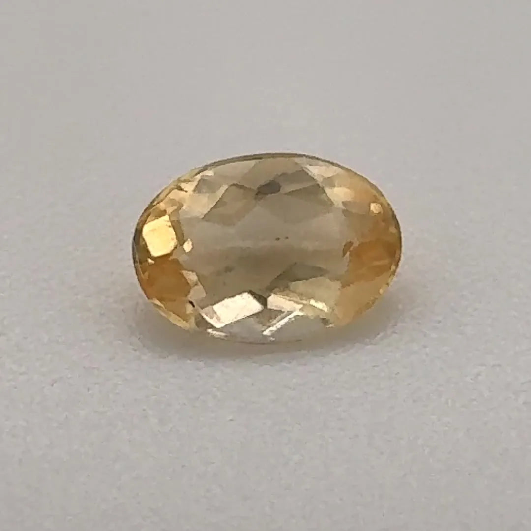 0.50ct Oval Natural Topaz (Colour Yellow, Clarity Slightly Included, Cut Faceted)