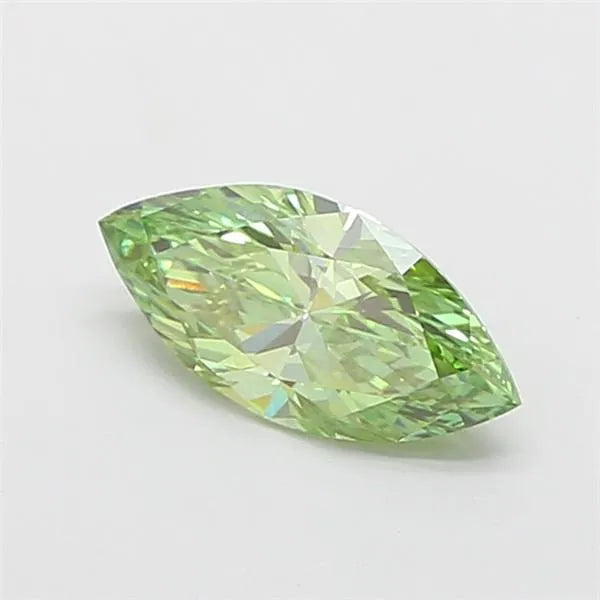 0.98ct Marquise Lab Grown Diamond (Colour Fancy Vivid Green, Clarity VVS2, IGI Certified)