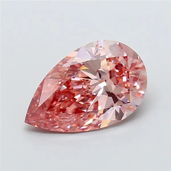 2.08ct Pear Lab Grown Diamond (Colour Fancy Vivid Pink, Clarity VVS2, IGI Certified)
