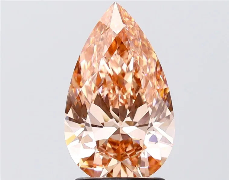 2.10ct Pear Lab Grown Diamond (Colour Fancy Vivid Pink, Clarity VVS2, IGI Certified)