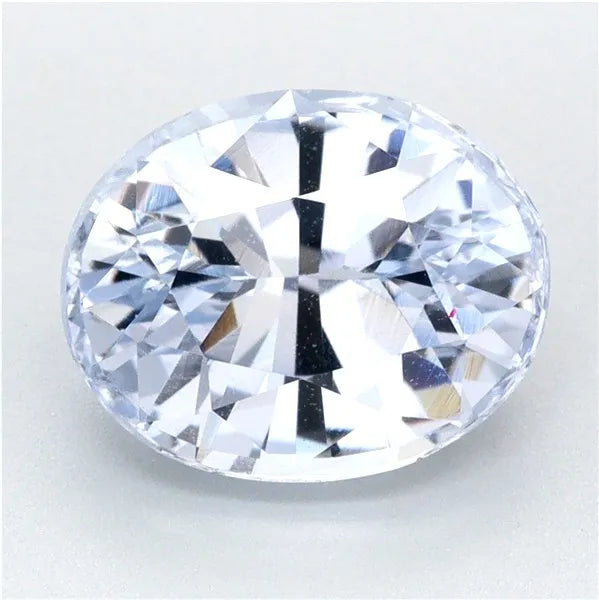2.29ct Oval Natural Sapphire (Colour White, Clarity Eye Clean, Cut Faceted)