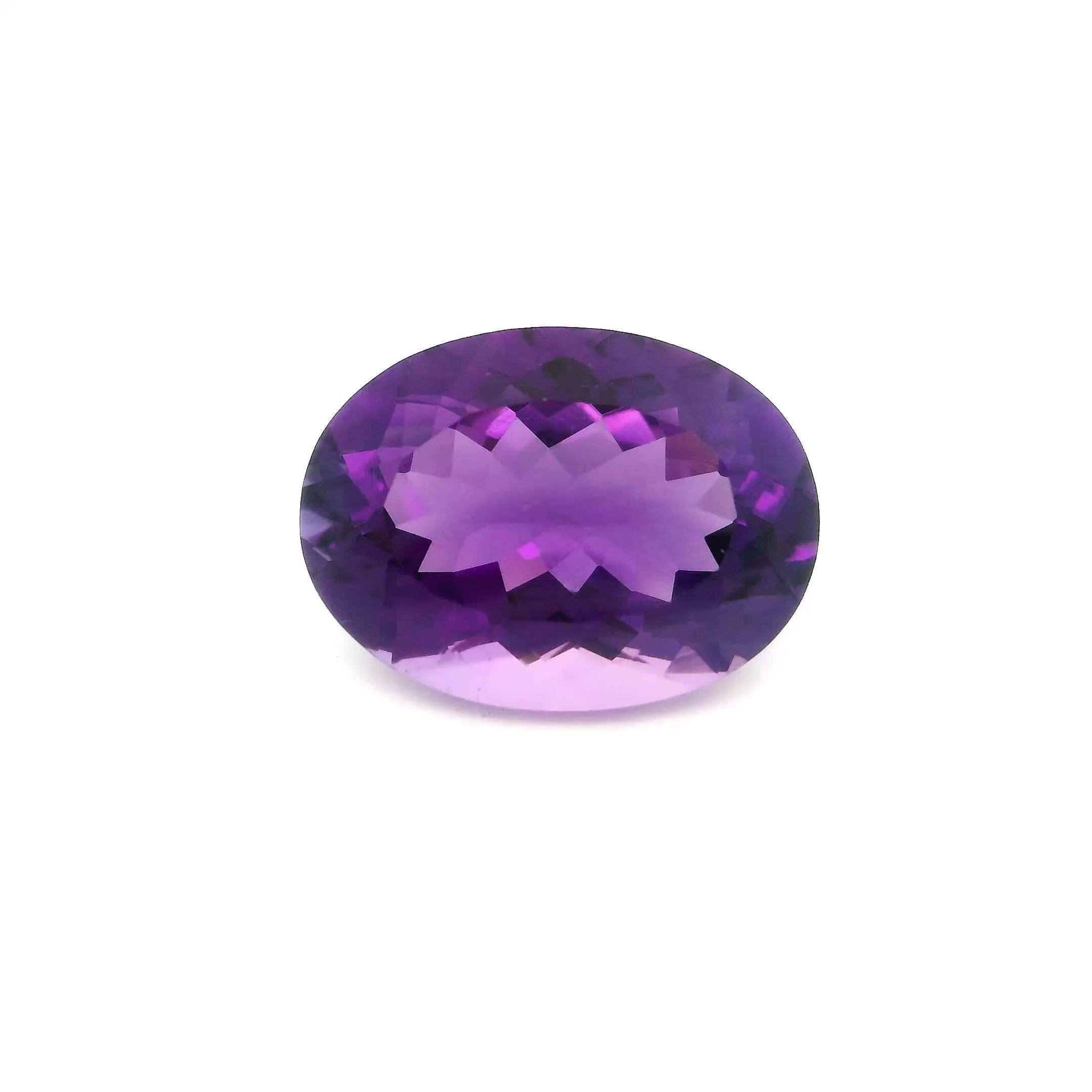 5.36ct Oval Natural Amethyst (Colour Purple, Clarity Eye Clean, Cut Faceted)