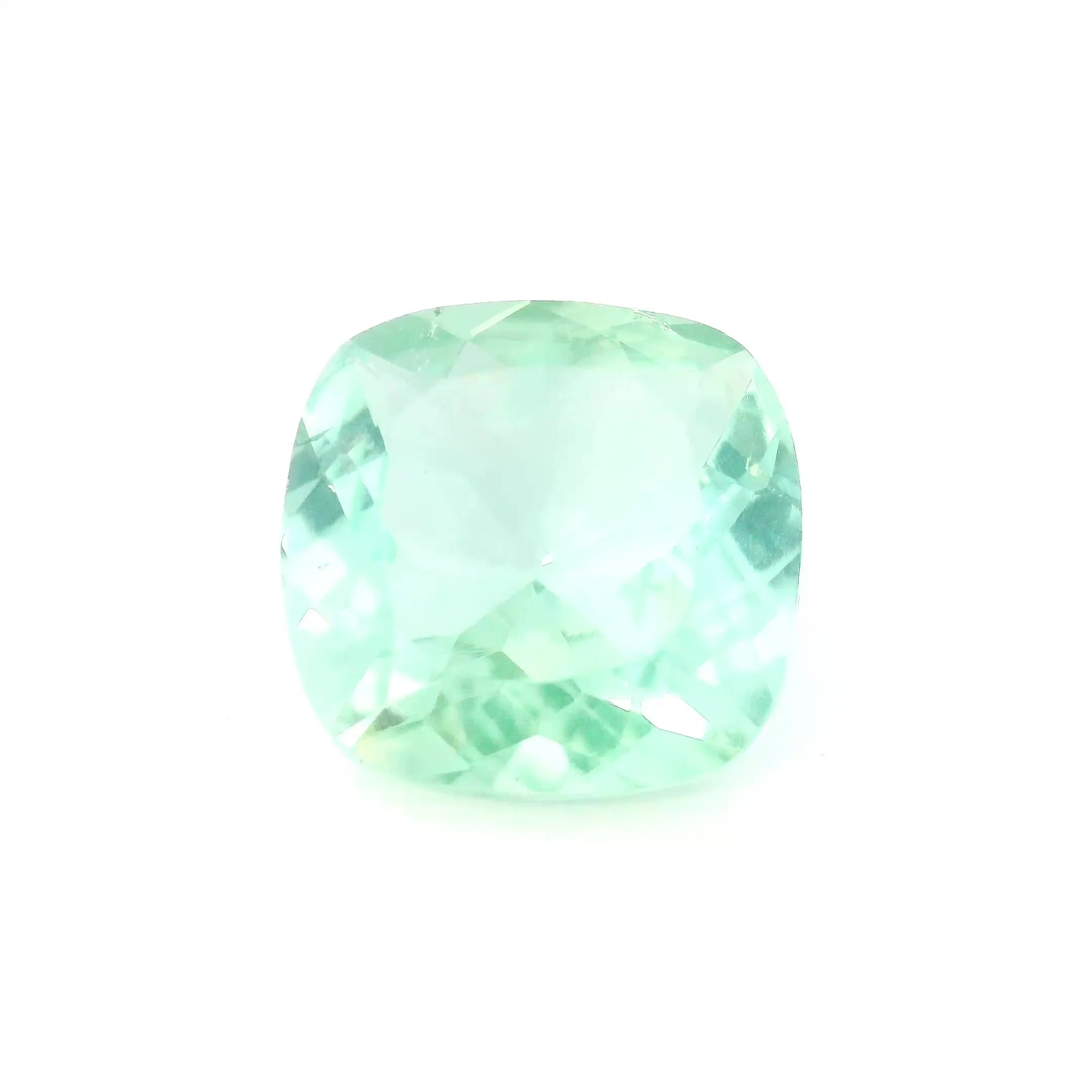 6.29ct Cushion Natural Tourmaline (Colour Blue, Clarity Moderately Included, Cut Faceted)