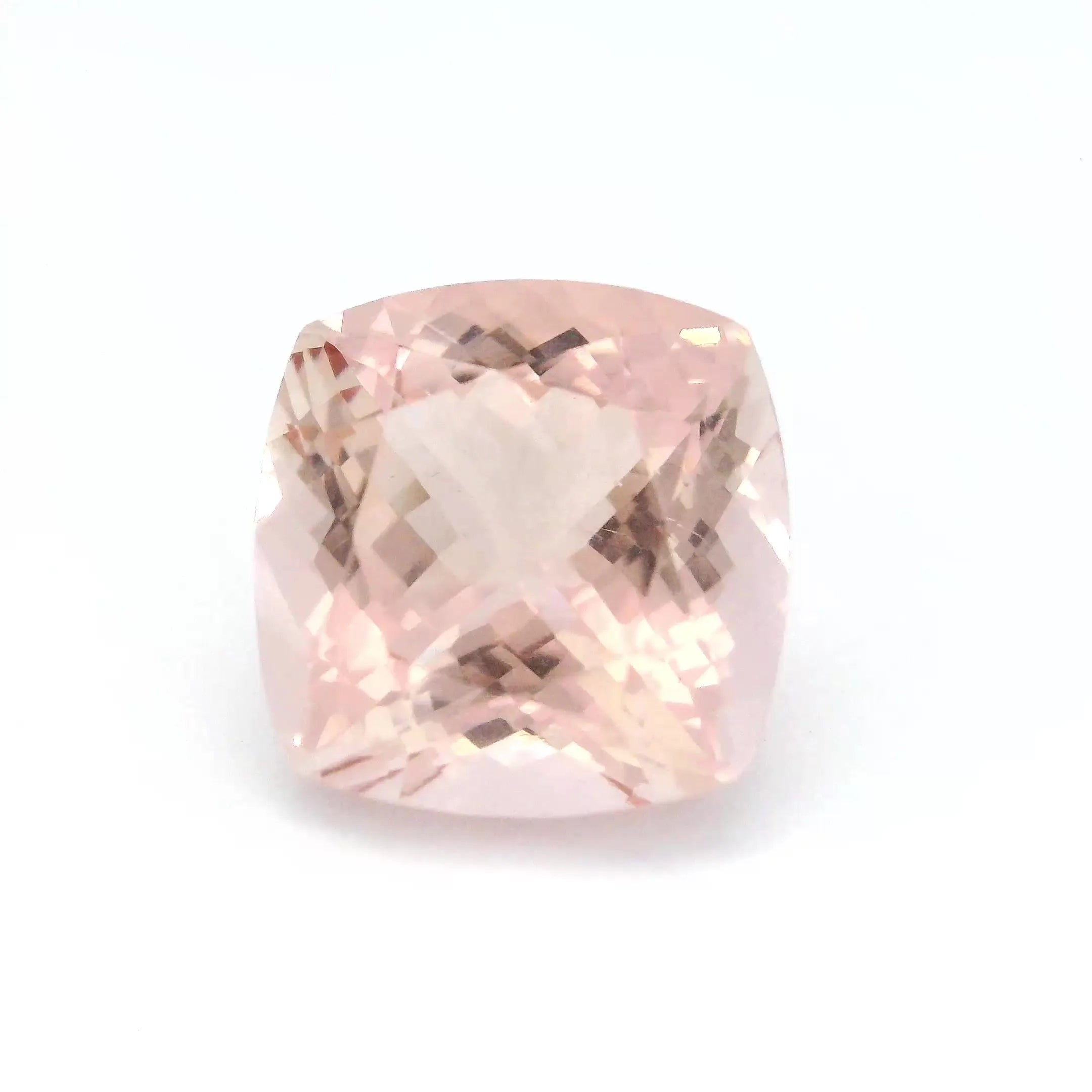 8.25ct Cushion Natural Morganite (Colour Pink, Clarity Eye Clean, Cut Faceted)