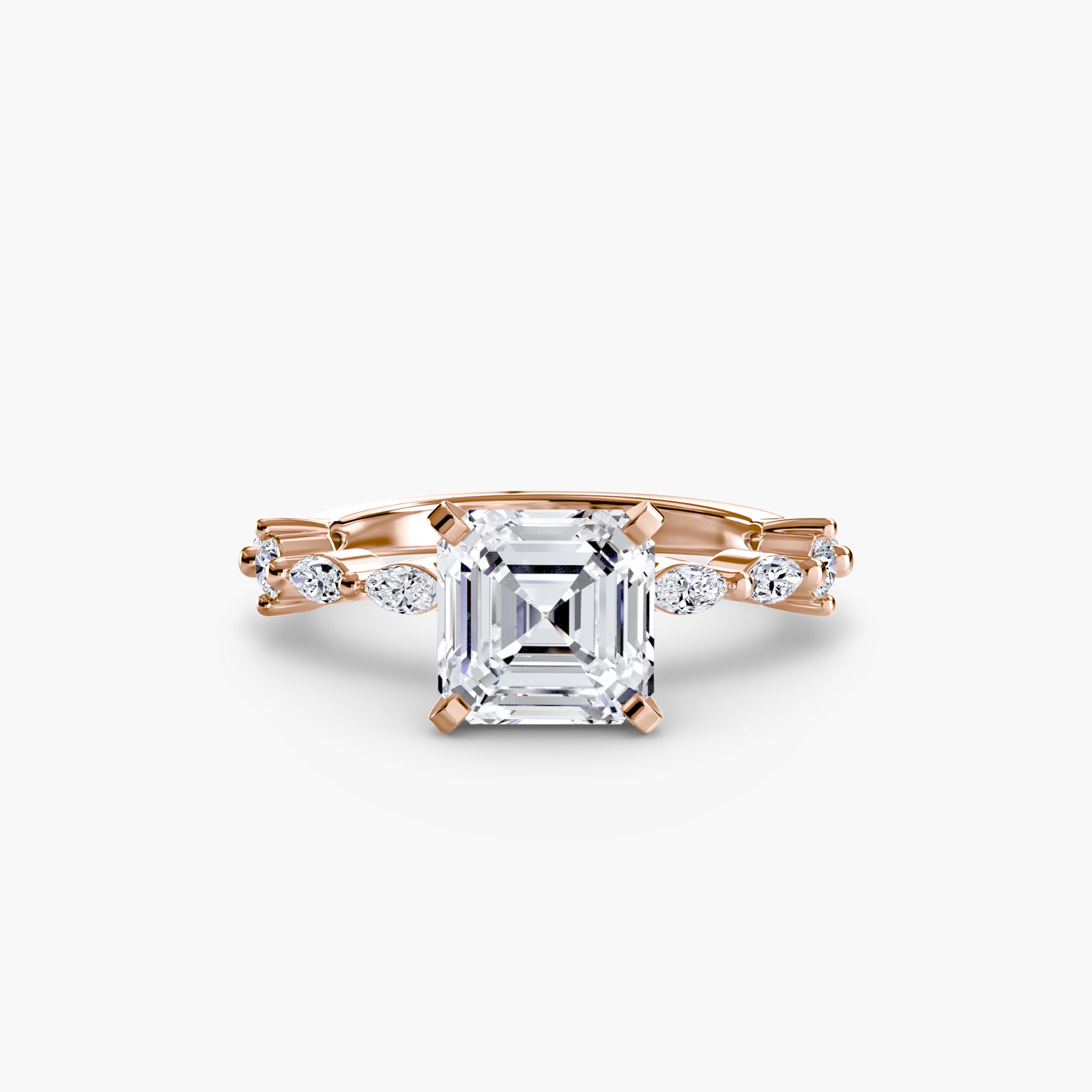 Inel de logodna Solitaire with Eternity Pavé I