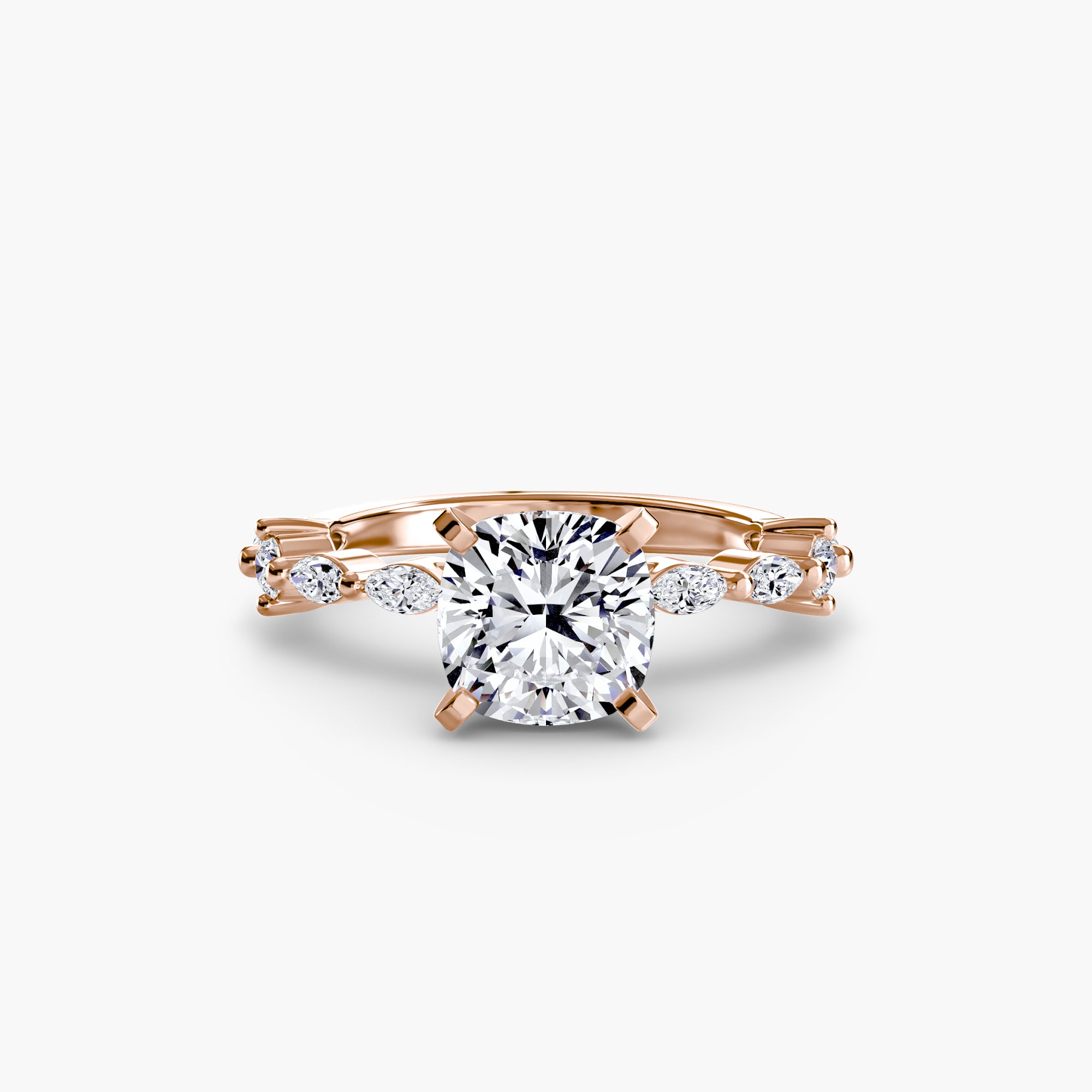Inel de logodna Solitaire with Eternity Pavé I