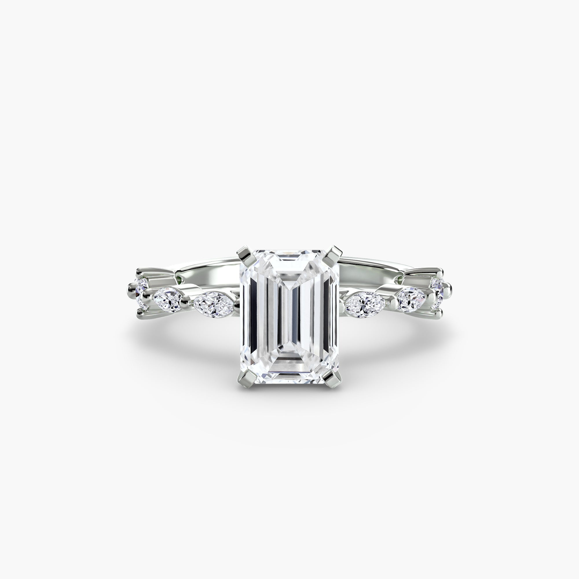Inel de logodna Solitaire with Eternity Pavé I