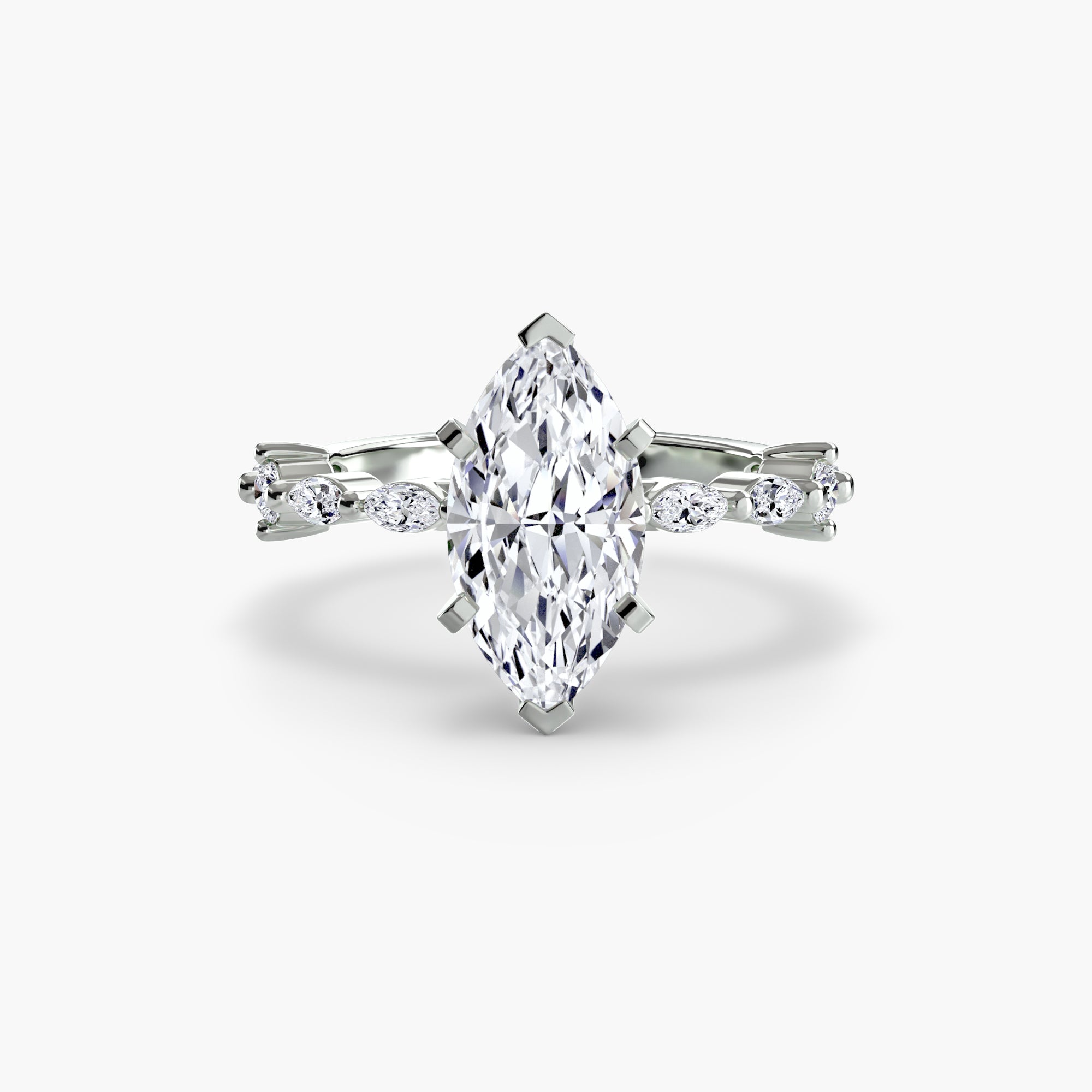 Inel de logodna Solitaire with Eternity Pavé I