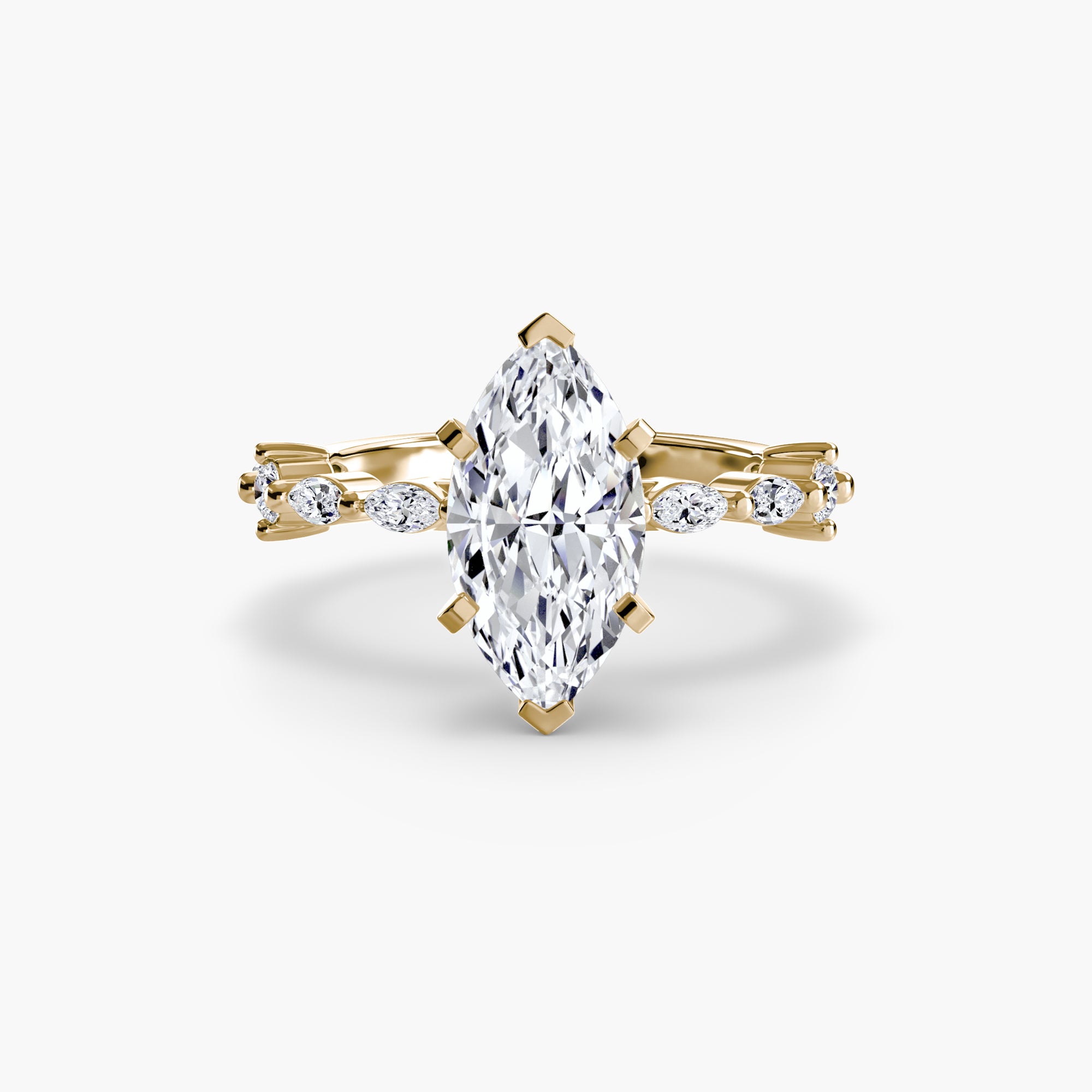 Inel de logodna Solitaire with Eternity Pavé I