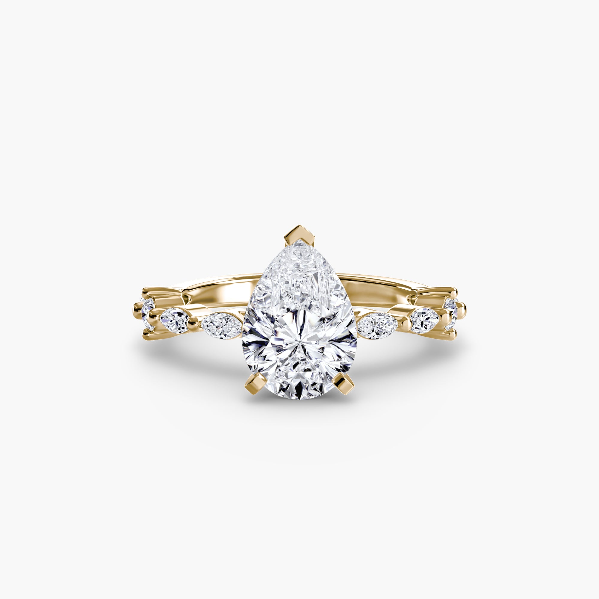 Inel de logodna Solitaire with Eternity Pavé I