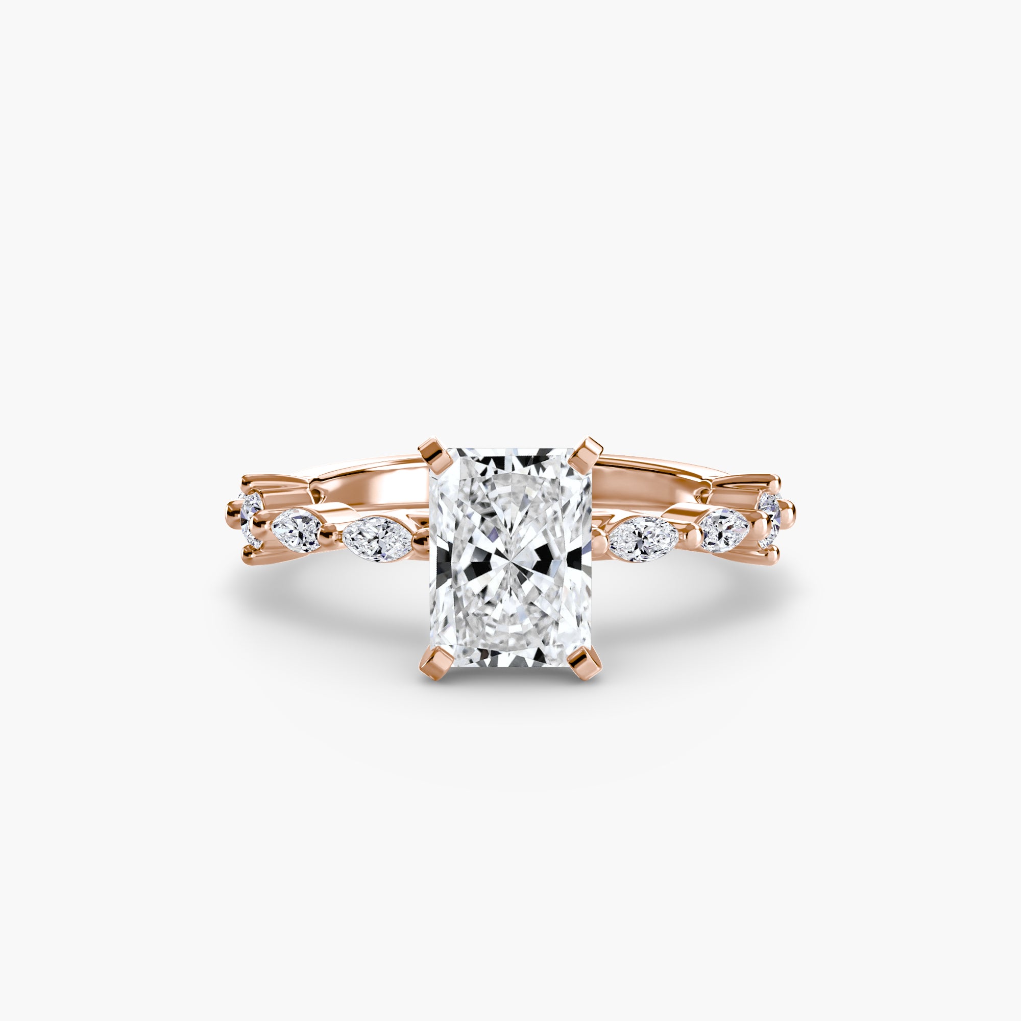 Inel de logodna Solitaire with Eternity Pavé I