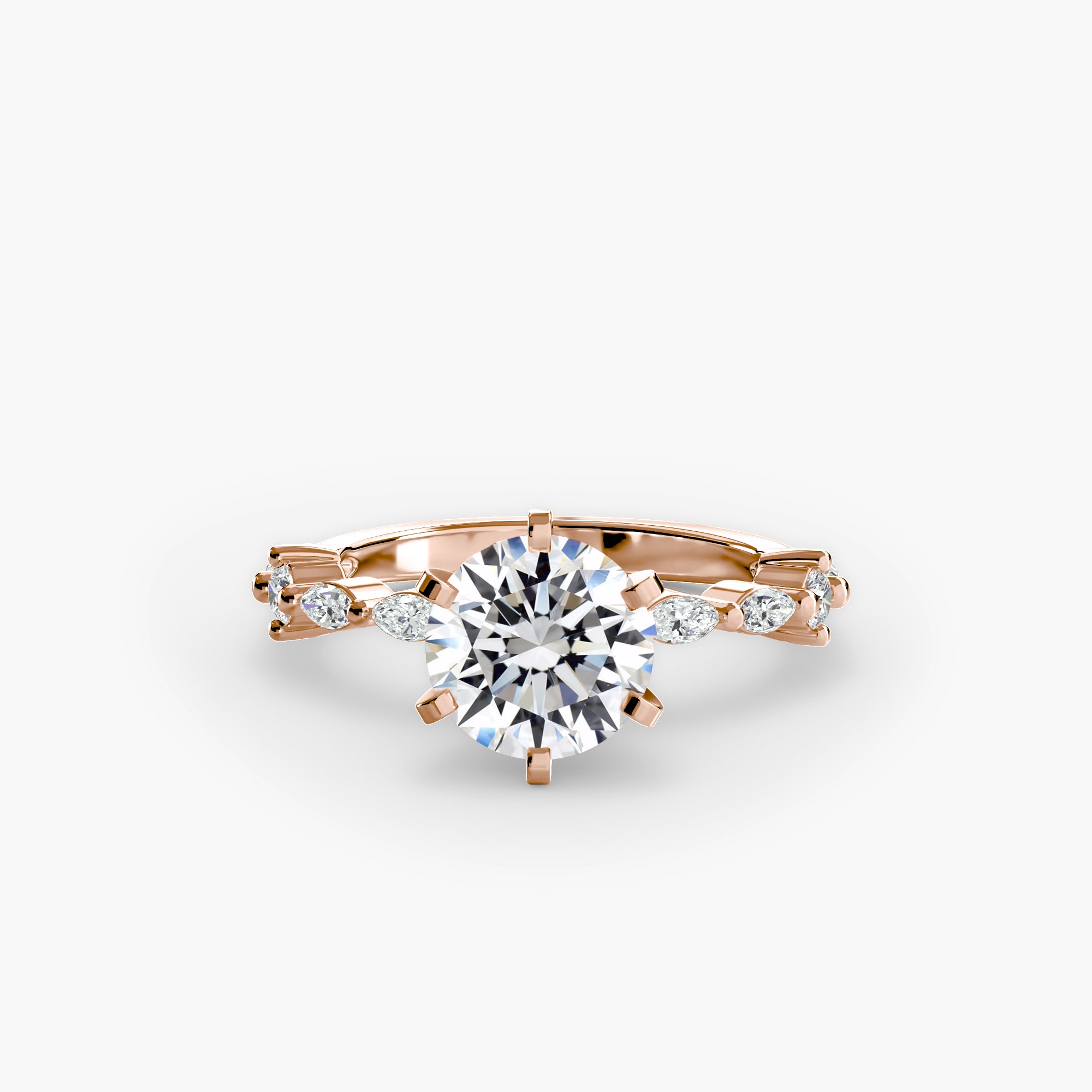 Inel de logodna Solitaire with Eternity Pavé I